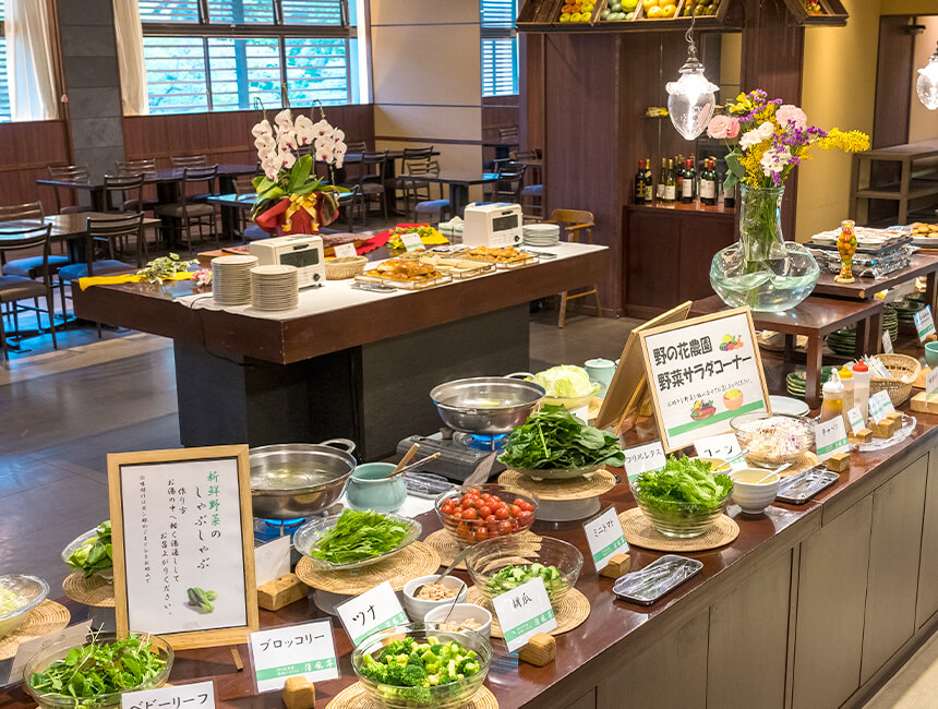 朝食バイキング